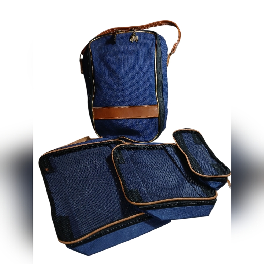 4 Piece Set Travel Organizers Navy